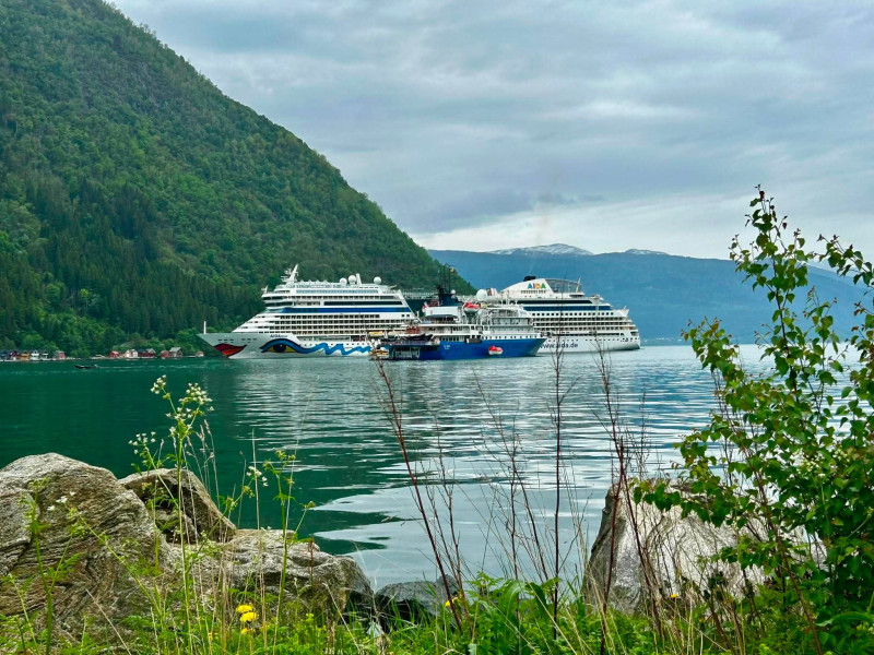 cruiseskip i Vik i Sogn