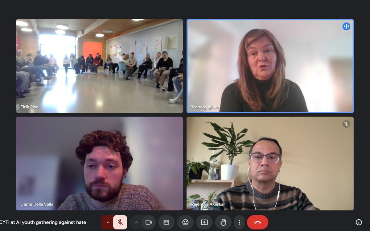 Utøya-workshop skjermdump av ansikt på innleiarar og deltakarar